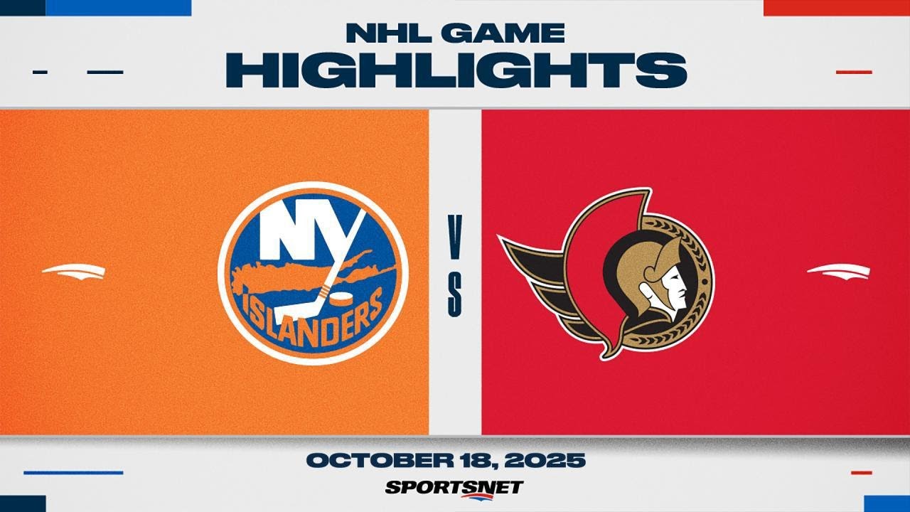 NHL Highlights | Islanders vs. Senators - October 18, 2025
