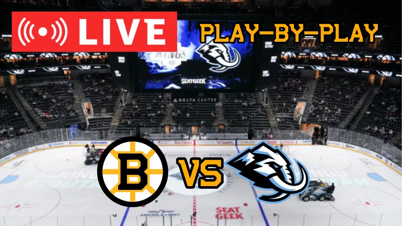 LIVE: Boston Bruins VS Utah Mammoth Commentary/Scoreboard!! #nhlbruins