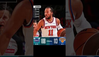 Charlotte Hornets versus New York Knicks game score ￼