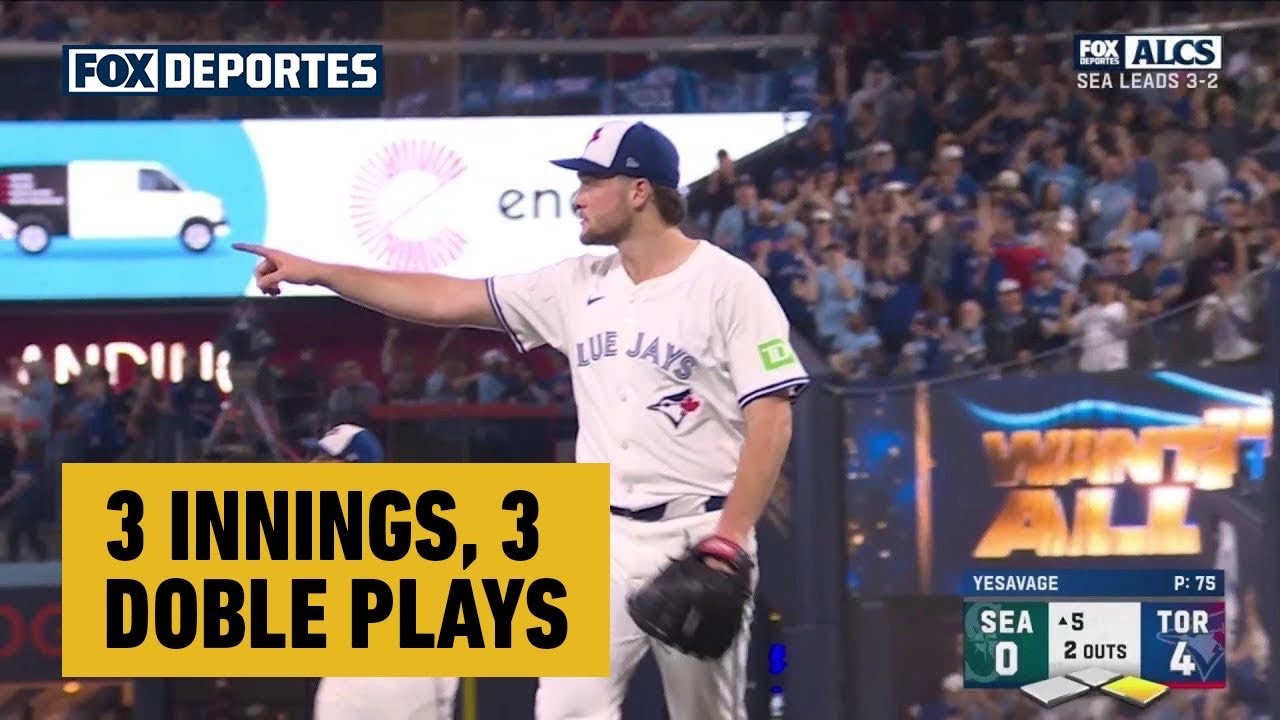 😱🤩 3 INNINGS, 3 DOBLE PLAYS | Seattle Mariners 0-4 Toronto Blue Jays | ALCS J6 | MLB