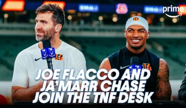 Joe Flacco and Ja'Marr Chase Join the TNF Desk After Win vs. Steelers | Prime Video