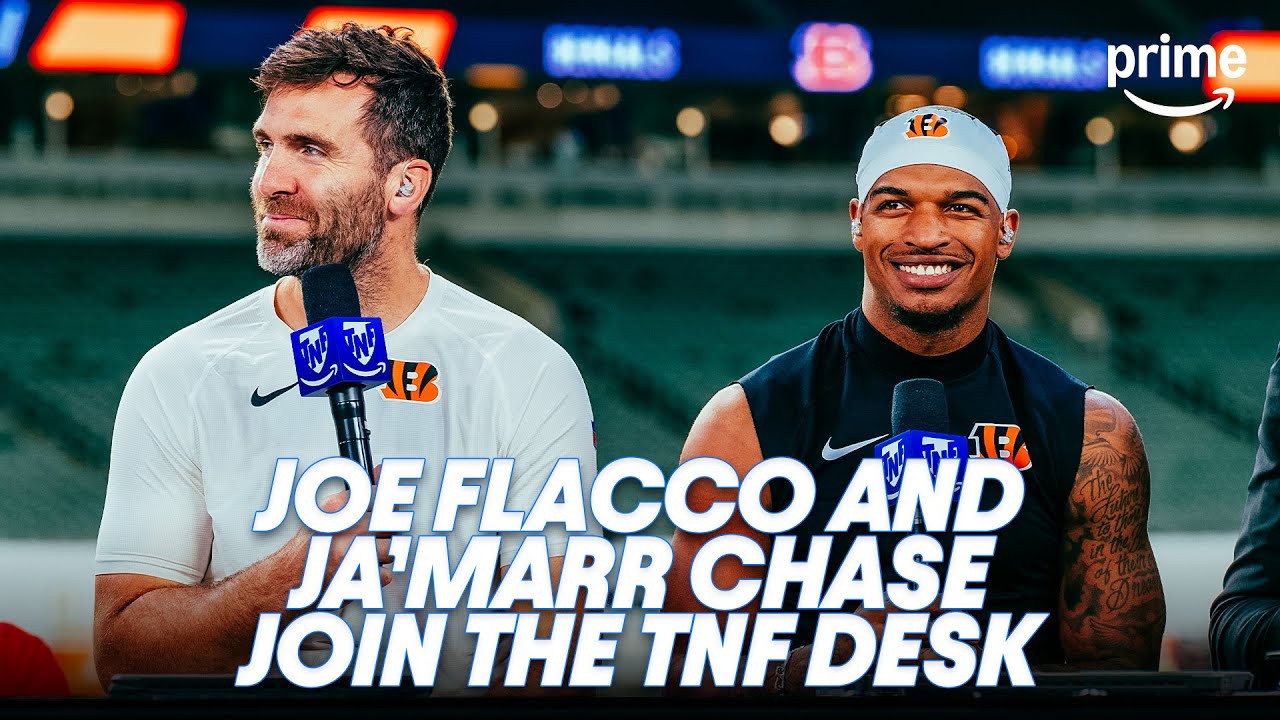 Joe Flacco and Ja'Marr Chase Join the TNF Desk After Win vs. Steelers | Prime Video