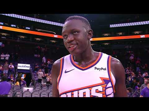 Khaman Maluach Postgame Interview following Phoenix Suns win | 10-14-25