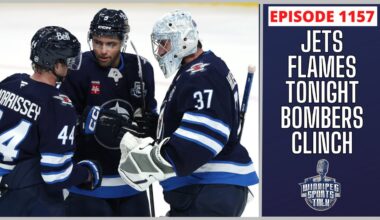 Winnipeg Jets vs. Calgary Flames tonight, Blue Bombers clinch playoffs