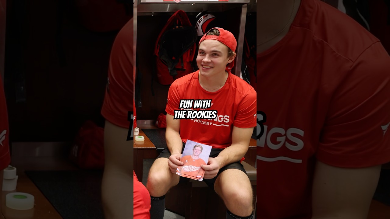 Detroit Red Wings rookies play a game and it doesn’t disappoint 😂