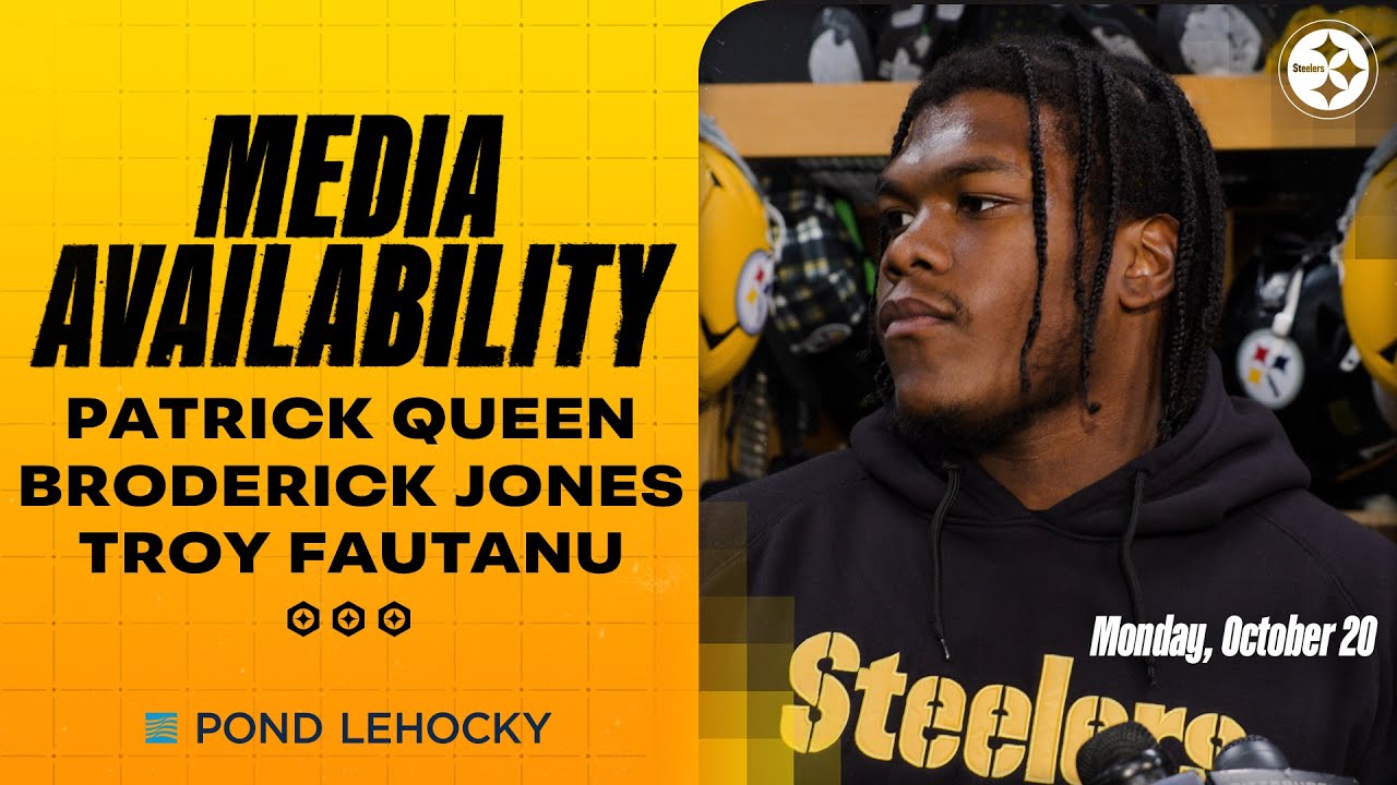 Broderick Jones, Troy Fautanu, Patrick Queen Media Availability (Oct. 20) | Pittsburgh Steelers