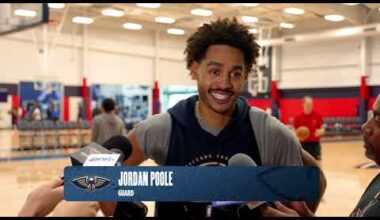 Jordan Poole on being vocal, preparing for Memphis Grizzlies | New Orleans Pelicans