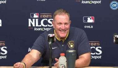 2025 NLCS: Pat Murphy talks shadows affected hitting for both teams & removing Jacob Misiorowski