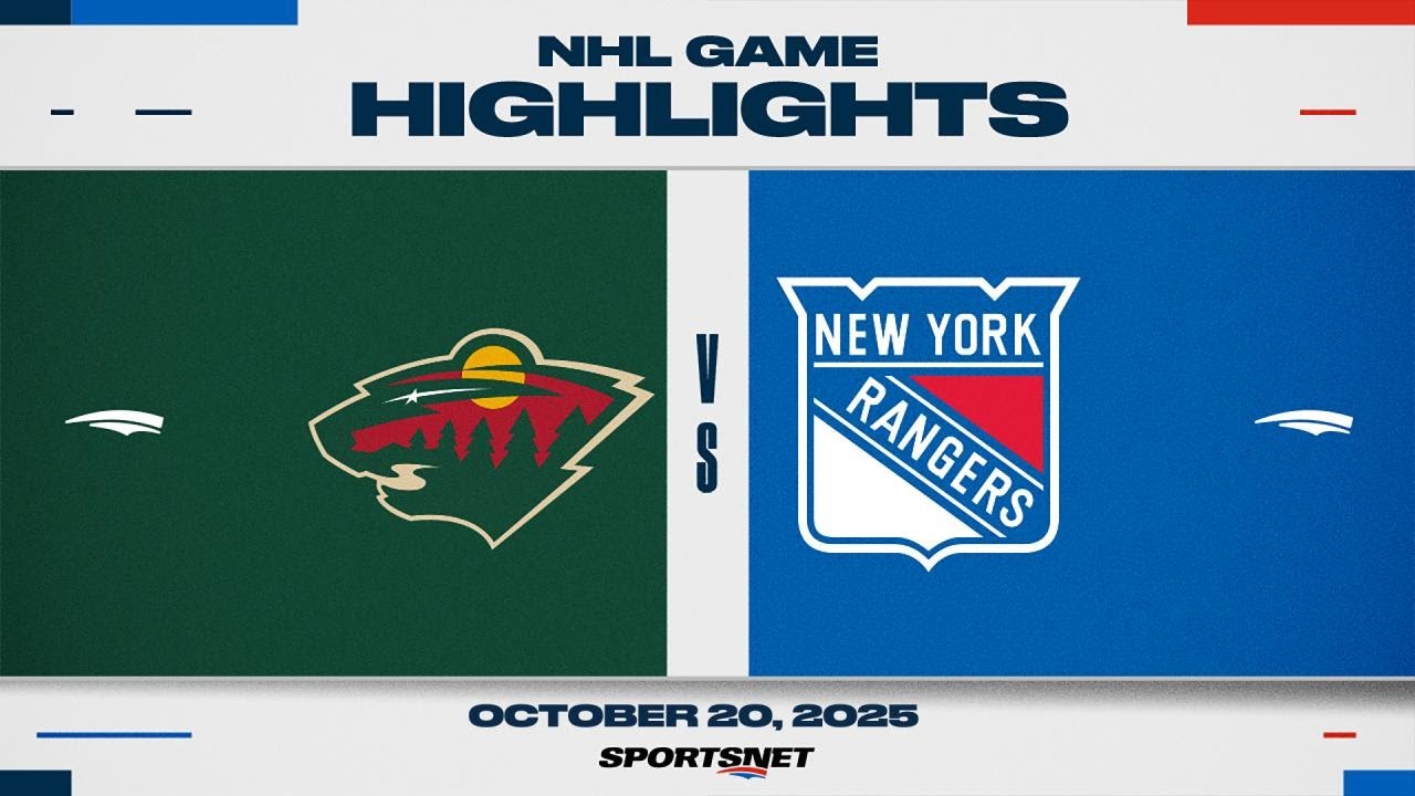 NHL Highlights | Wild vs. Rangers - October 20, 2025