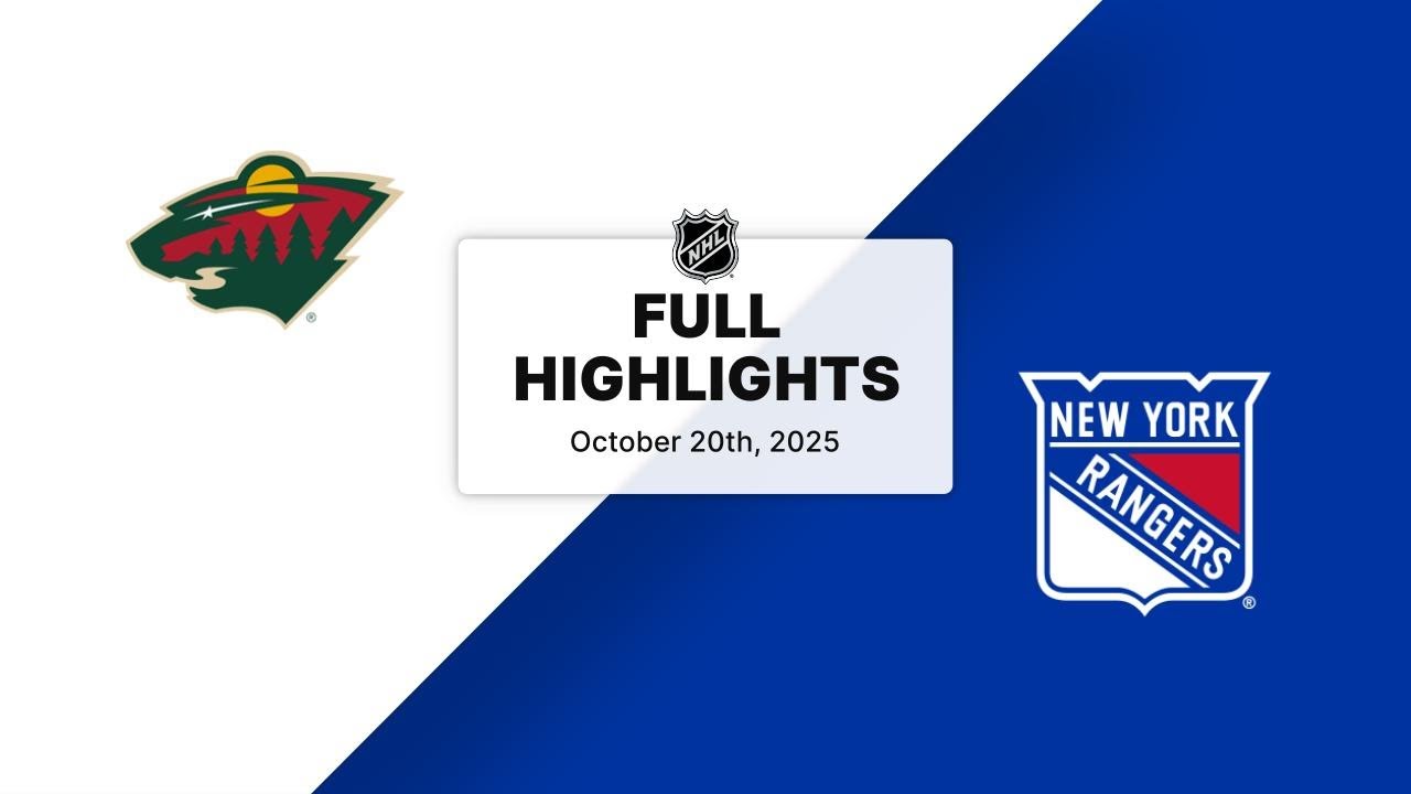NHL Highlights | Wild vs. Rangers | October 20, 2025