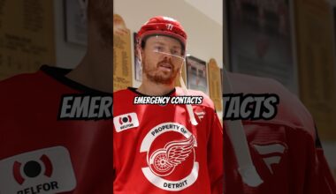 Which teammate would the Detroit Red Wings pick as their emergency contact?