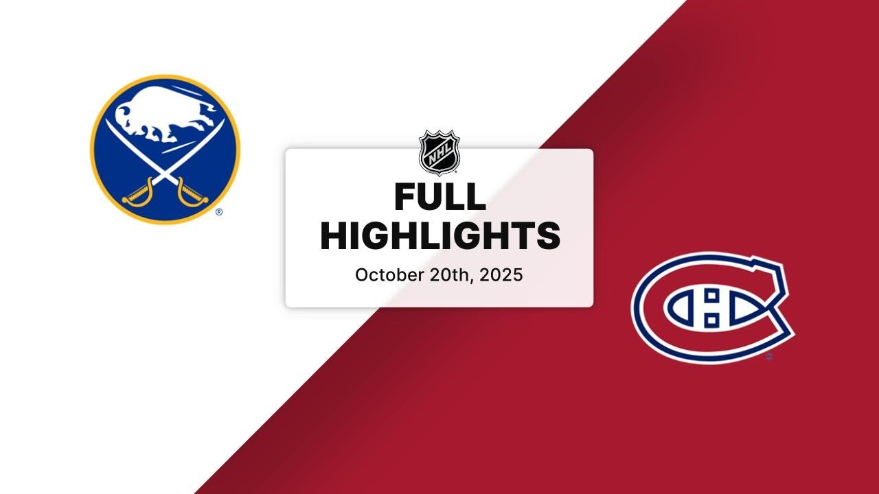 NHL Highlights | Sabres vs. Canadiens | October 20, 2025