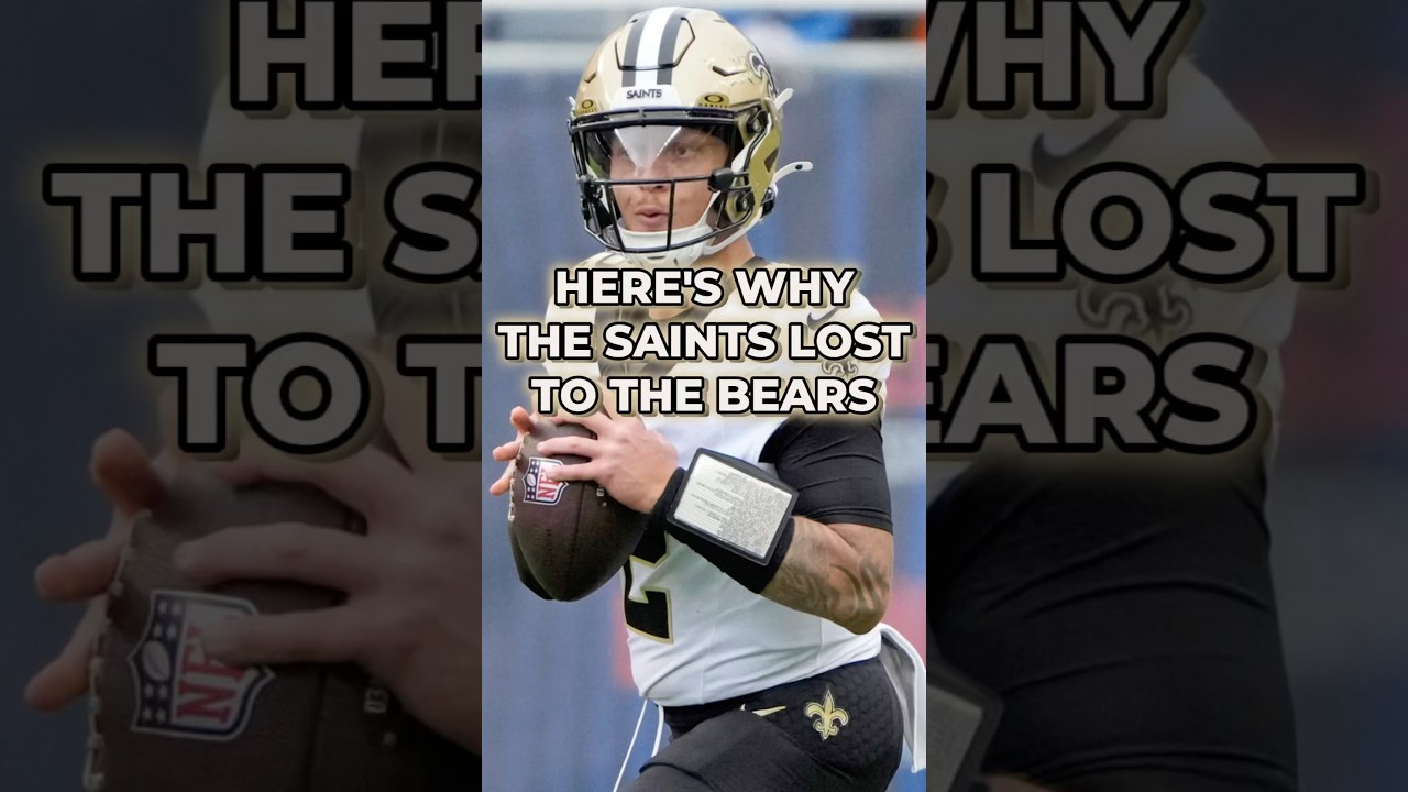 Here’s WHY The Saints LOST To The Bears: Spencer Rattler Was BAD #shorts #nfl Saints News