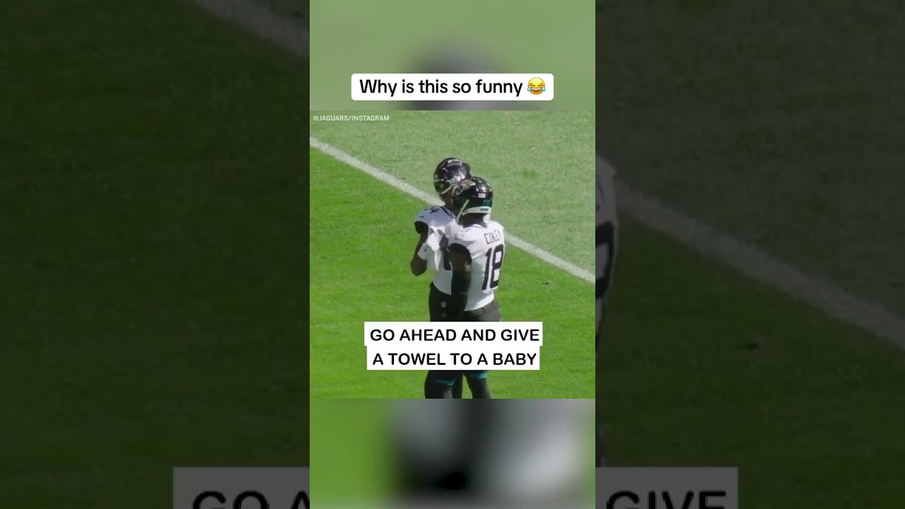'Why does a baby need a towel?' 🤣 BABY TOWEL, YEAH! (via @jaguars/TT)