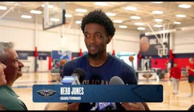 Herb Jones on heading into season opener, Zion Williamson | New Orleans Pelicans