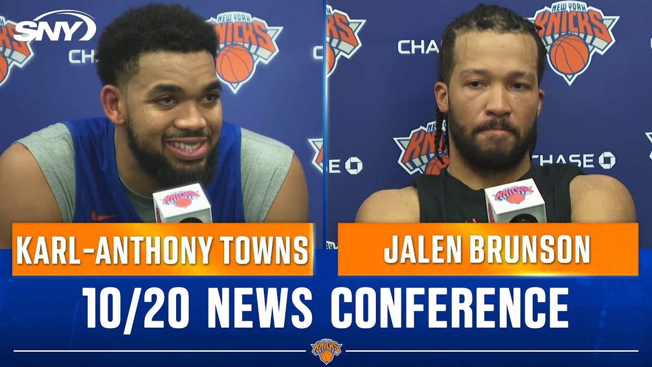 Jalen Brunson and Karl-Anthony Towns News Conference | October 20, 2025