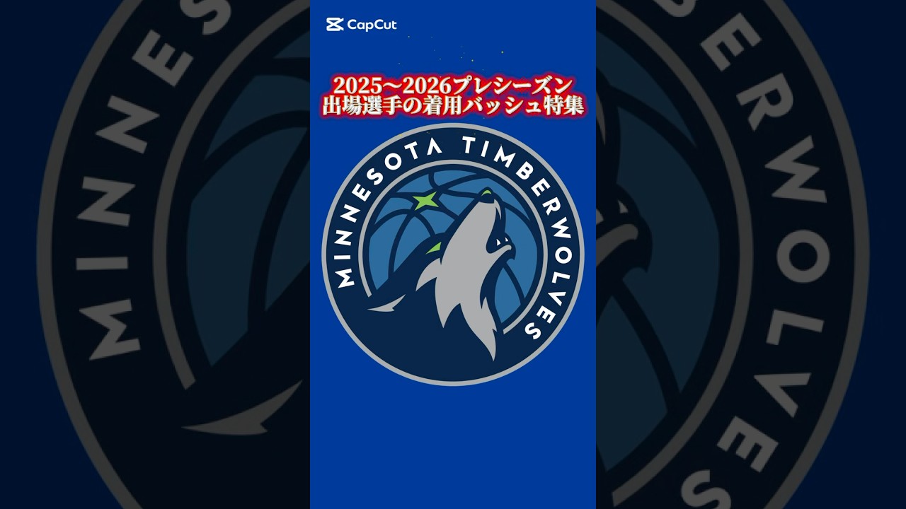 2025〜2026プレシーズン｜出場したティンバーウルブズ選手が履いたバッシュまとめ #バッシュ #shorts #timberwolves