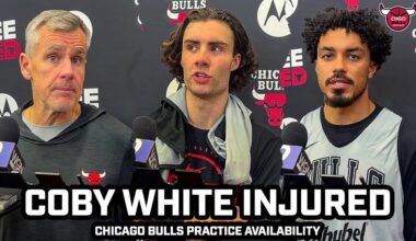 BULLS PRESSERS: Coby White INJURED as Billy Donovan, Josh Giddey & Tre Jones Look to Step Up