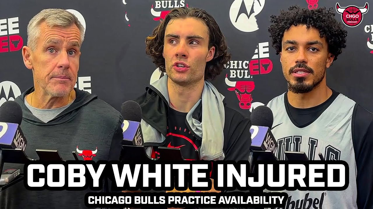 BULLS PRESSERS: Coby White INJURED as Billy Donovan, Josh Giddey & Tre Jones Look to Step Up