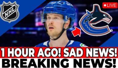 SAD NEWS! NHL CONFIRMS! SEE WHAT PETTERSSON SAID ABOUT THE CANUCKS! VANCOUVER CANUCKS NEWS TODAY!