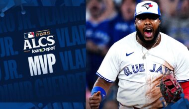 Vladimir Guerrero Jr. was UNSTOPPABLE during the 2025 ALCS! 😤 (MVP highlight reel)