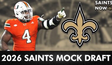 New Orleans Saints 2026 NFL Mock Draft 1.0
