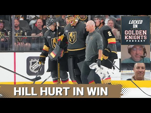 Adin Hill was hurt early in the Vegas Golden Knights 4-1 victory over the Carolina Hurricanes