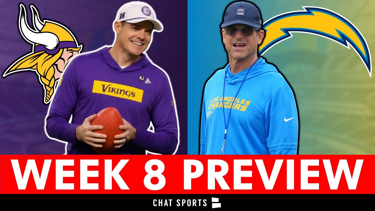 MAJOR Vikings Injury News + Chargers Preview, Injury Report, Analysis & Prediction | NFL Week 8