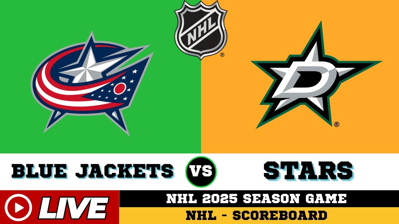 🔴LIVE : Columbus Blue Jackets Vs Dallas Stars | NHL 2025 | NHL Live SCOREBOARD