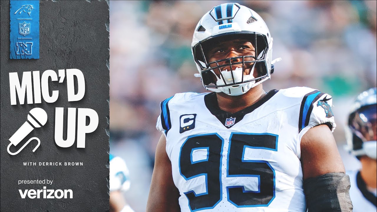 Derrick Brown Mic’d Up for Week 7 Win vs New York Jets | Carolina Panthers