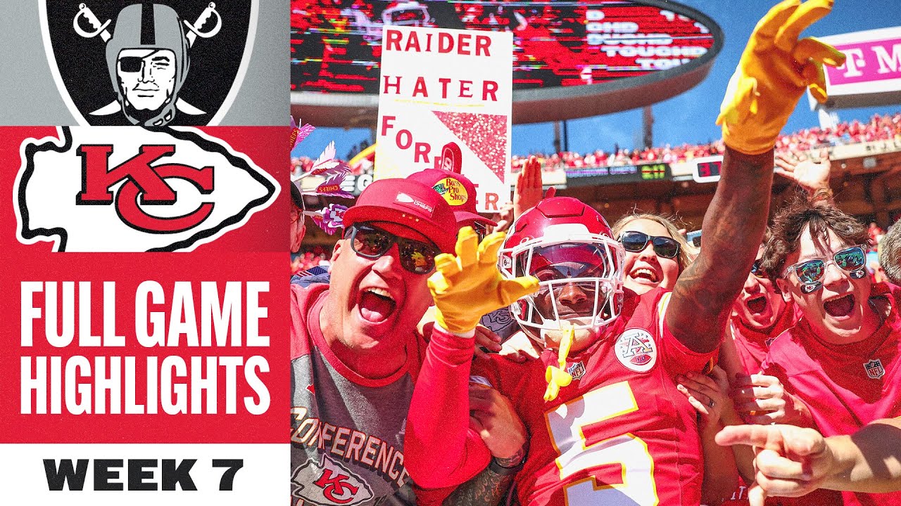Kansas City Chiefs vs. Las Vegas Raiders Game Highlights | NFL 2025 Season - Week 7