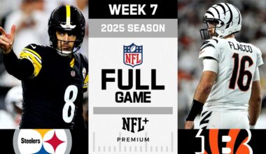 Rodgers vs. Flacco! Pittsburgh Steelers vs. Cincinnati Bengals FULL GAME | NFL 2025 Season Week 7