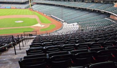 Checking in from our new seats in section 215