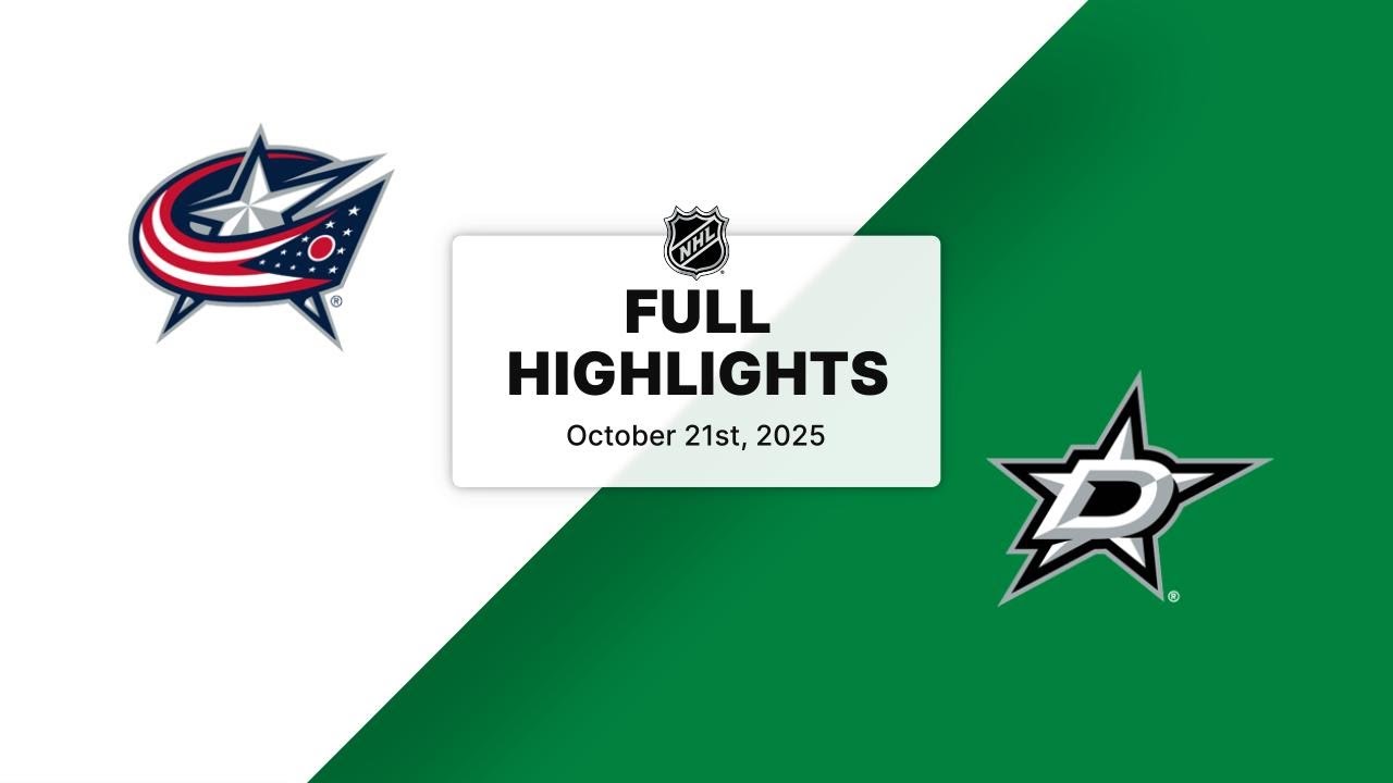 NHL Highlights | Blue Jackets vs. Stars | October 21, 2025