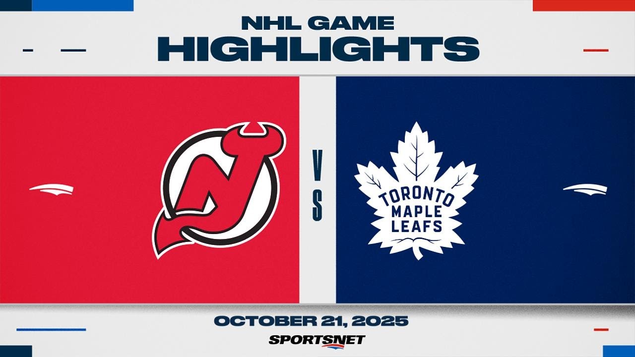 NHL Highlights | Devils vs. Maple Leafs - October 21, 2025