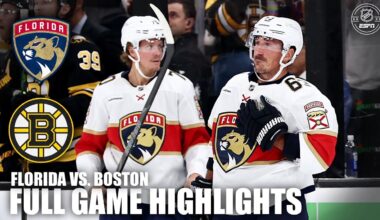 Florida Panthers vs. Boston Bruins | Full Game Highlights | ESPN NHL