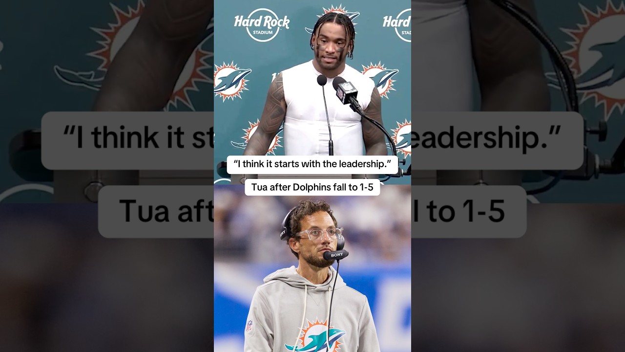 Tua doesn’t hold back as the Dolphins fall to 1-5 😳 (via: @MiamiDolphins)