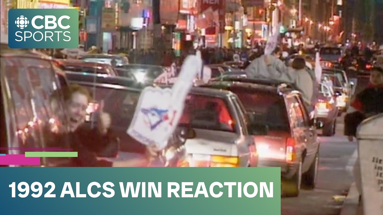 Toronto Blue Jays fans take to the streets to celebrate ALCS win in 1992 | #torontobluejays #mlb
