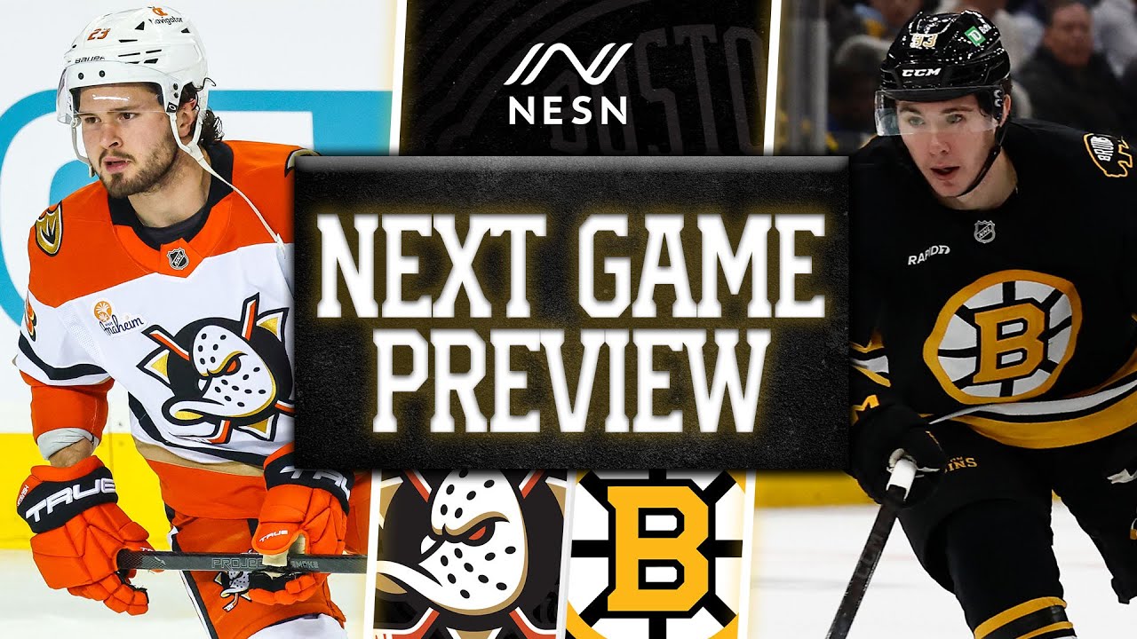 NEXT GAME PREVIEW: Boston Bruins vs. Anaheim Ducks | 10/23/2025