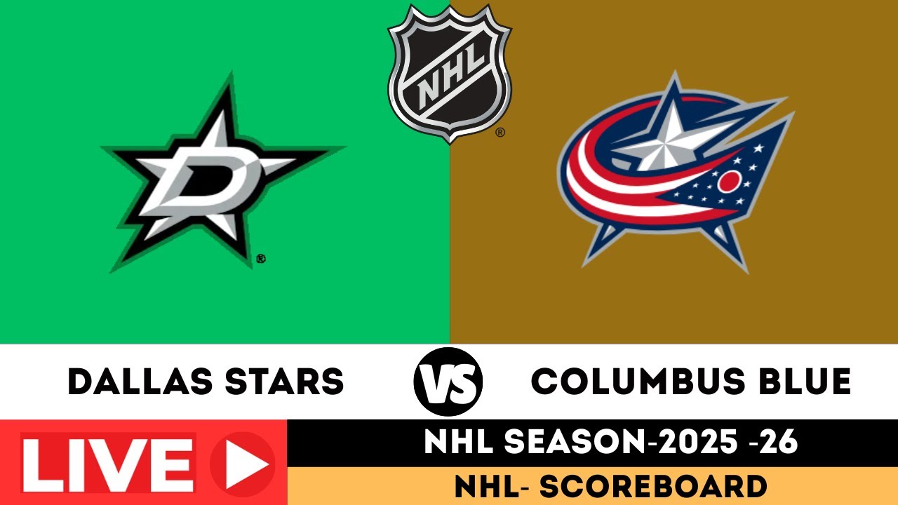 🔴LIVE : Dallas Stars vs Columbus Blue Jackets | NHL 2025 | NHL Hocky Live Scoreboard