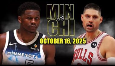 Chicago Bulls vs Minnesota Timberwolves Highlights 2025 NBA Preseason
