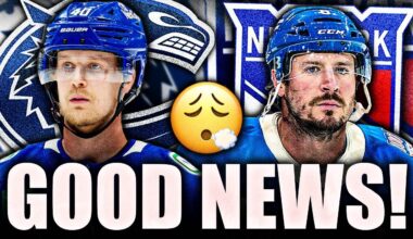 SURPRISINGLY GOOD NEWS FOR ELIAS PETTERSSON & JT MILLER (Canucks & Rangers Update)