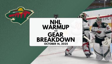 NHL Warmup & Gear Breakdown | Minnesota Wild | Filip Gustavsson & Jesper Wallstedt