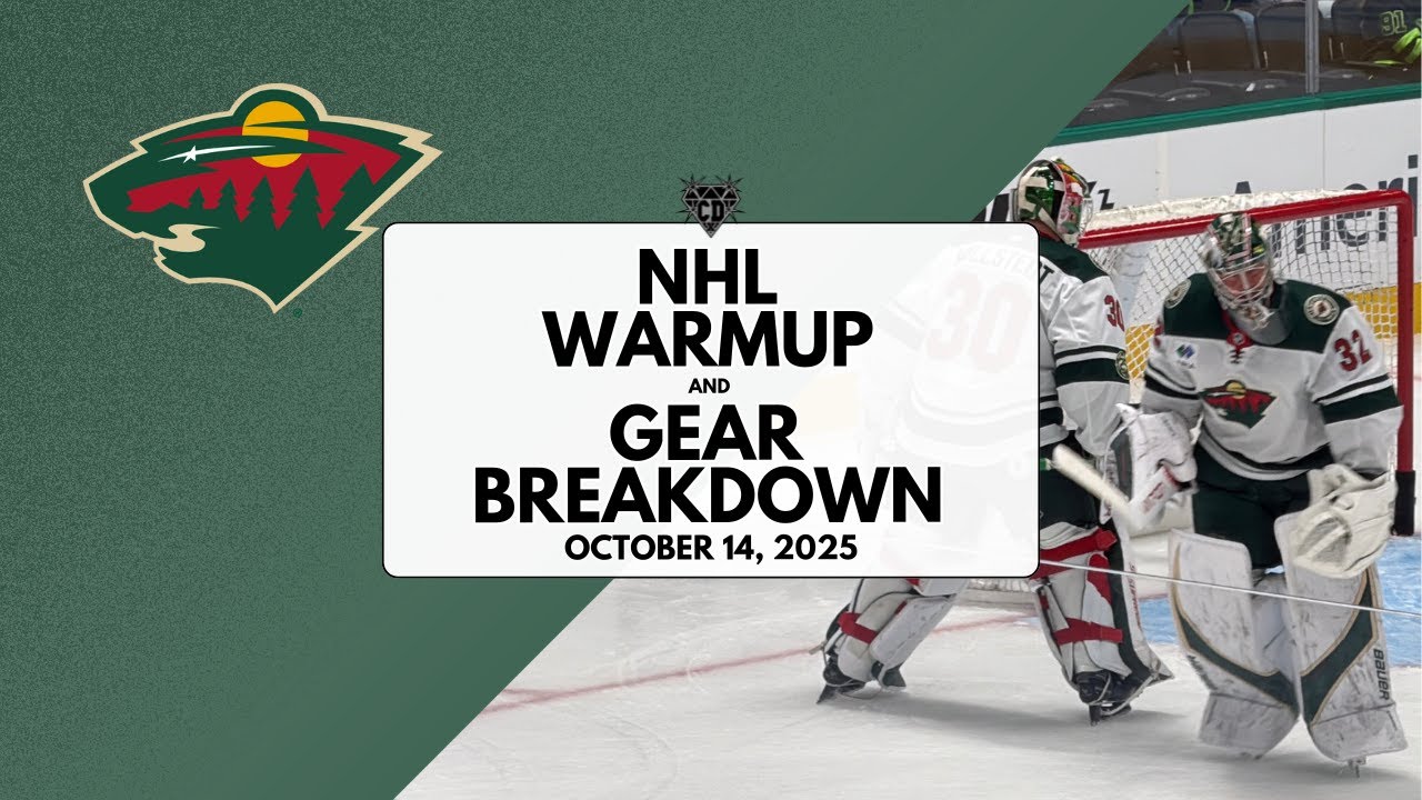 NHL Warmup & Gear Breakdown | Minnesota Wild | Filip Gustavsson & Jesper Wallstedt