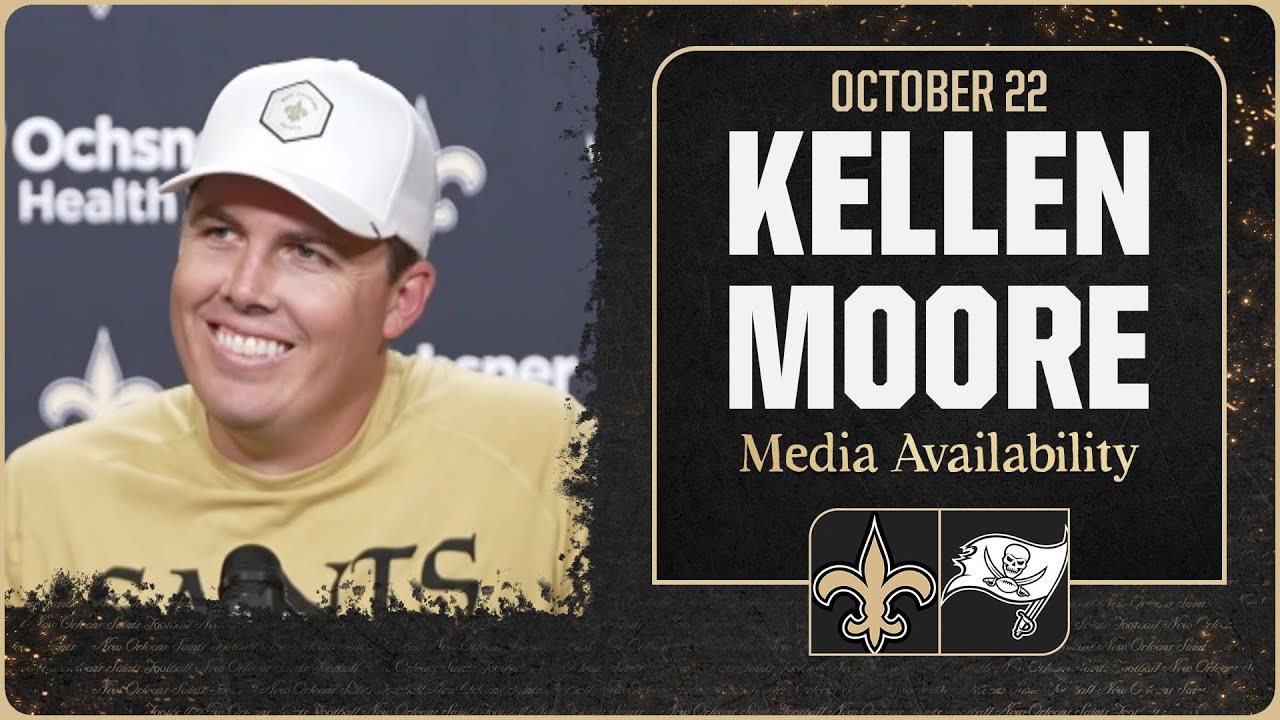 Kellen Moore on Buccaneers, injury report | New Orleans Saints