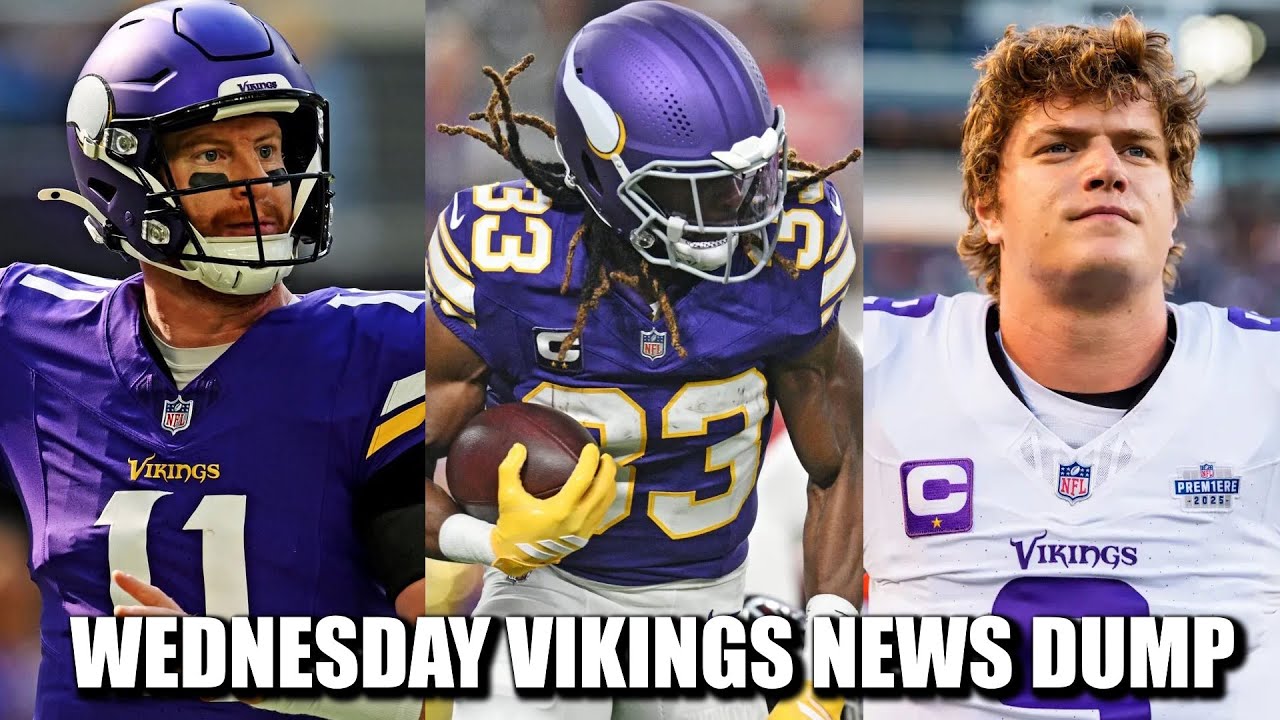 Minnesota Vikings News Dump (10.22.2025) | Wentz Starting, Aaron Jones 21-Days, JJ "Not There Yet"