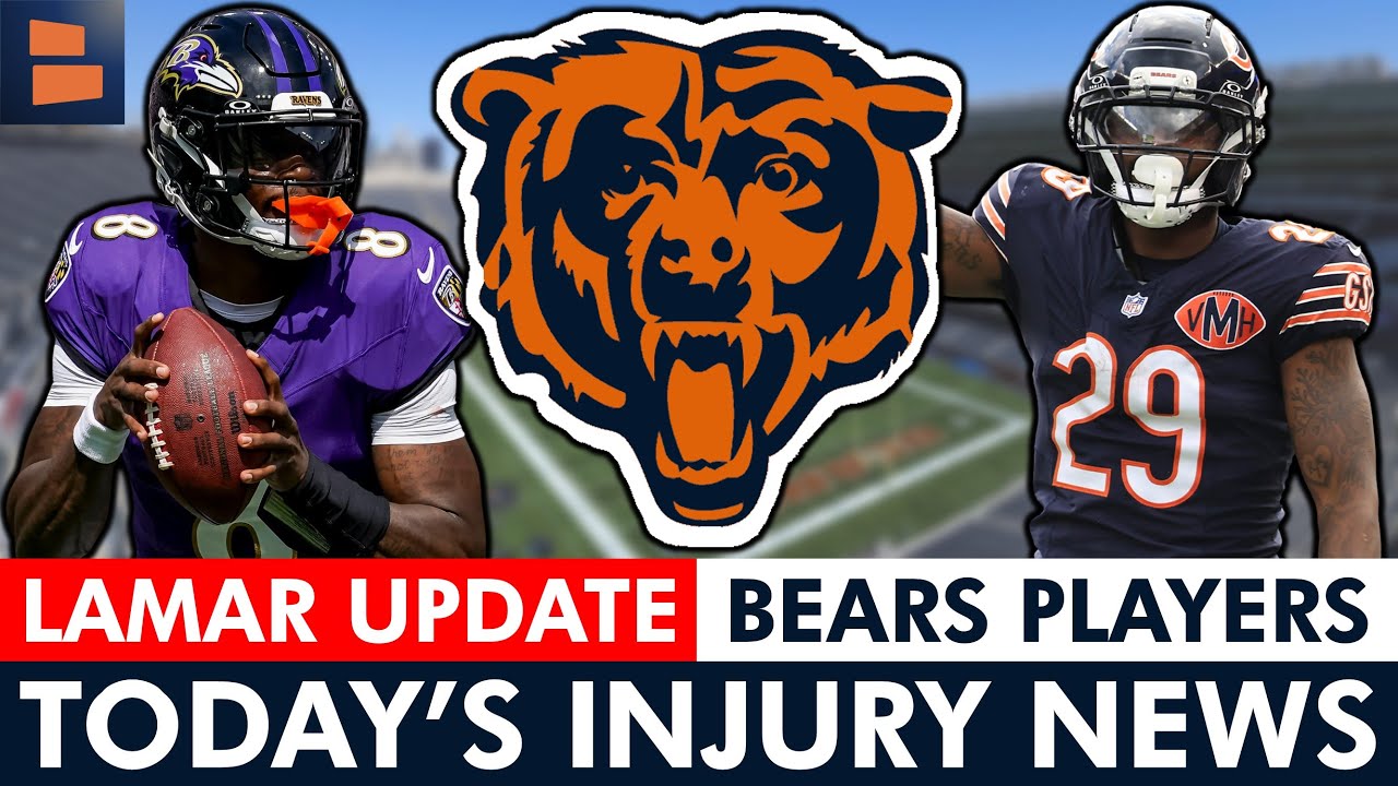 NEW Lamar Jackson Injury Update: Chicago Bears Injury News Ft Tyrique Stevenson, Cairo Santos & More