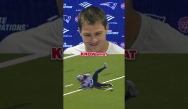 Draco gave Pop his props for that one-handed catch 💥 #shorts #drakemaye #patriots #nfl