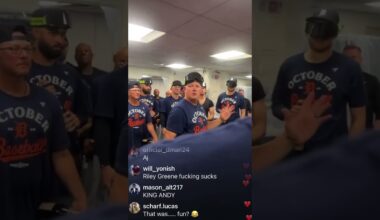 A.J. Hinch following the Detroit Tigers CLINCHING a spot in the playoffs 🔥