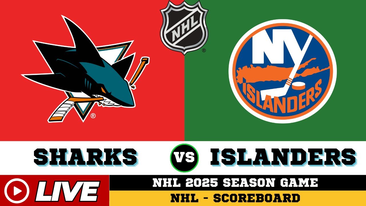 LIVE : San Jose Sharks Vs New York Islanders | NHL 2025 | NHL Live SCOREBOARD | 10/22/2025